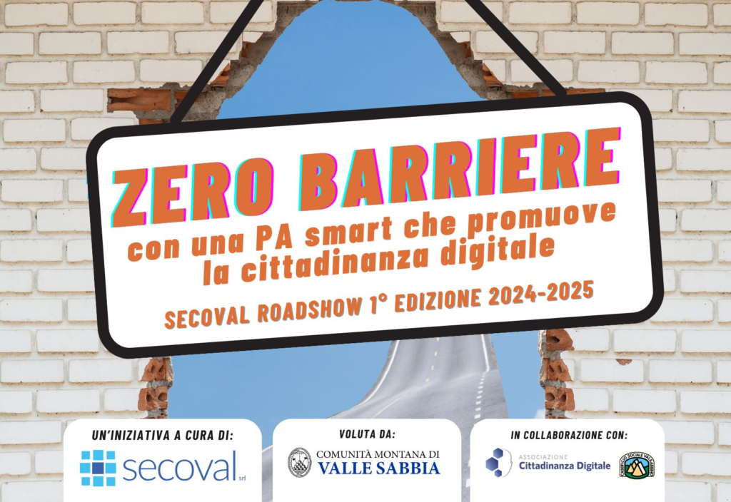 Al via il Roadshow “Zero Barriere: con una PA smart che promuove la cittadinanza digitale”